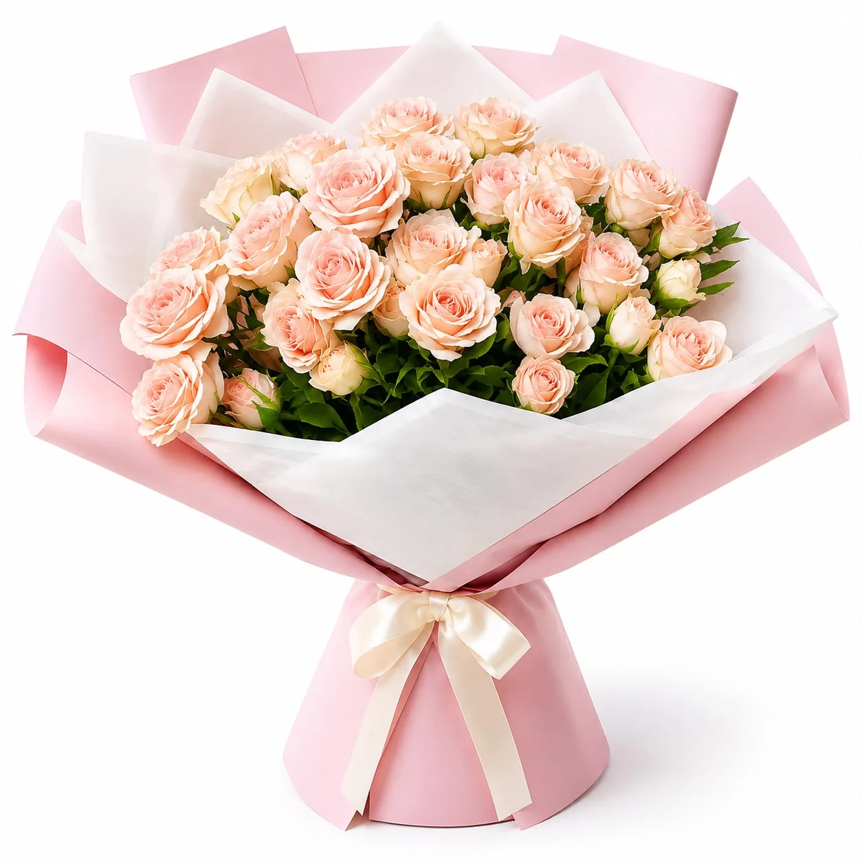 Inspiring Women 10 Pink Spray Rose Bouquet-2